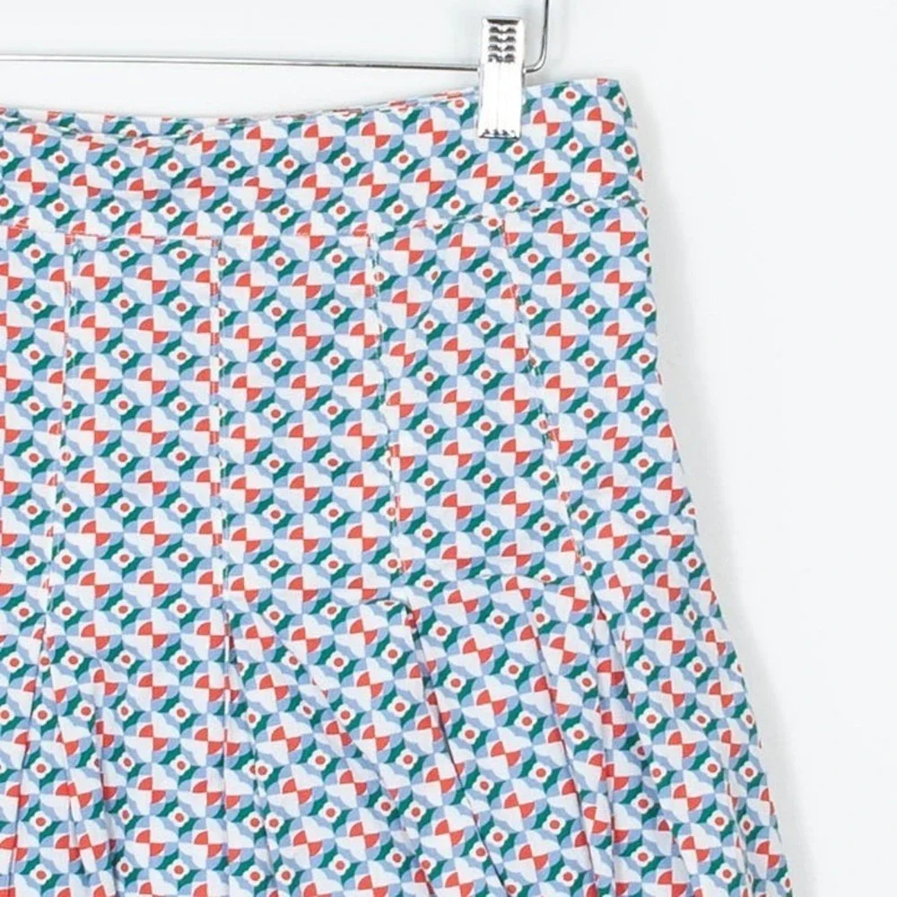 Maeve by Anthropologie Floral Print‎ Pleated Mini Skirt Size 6 Feminine Coquette